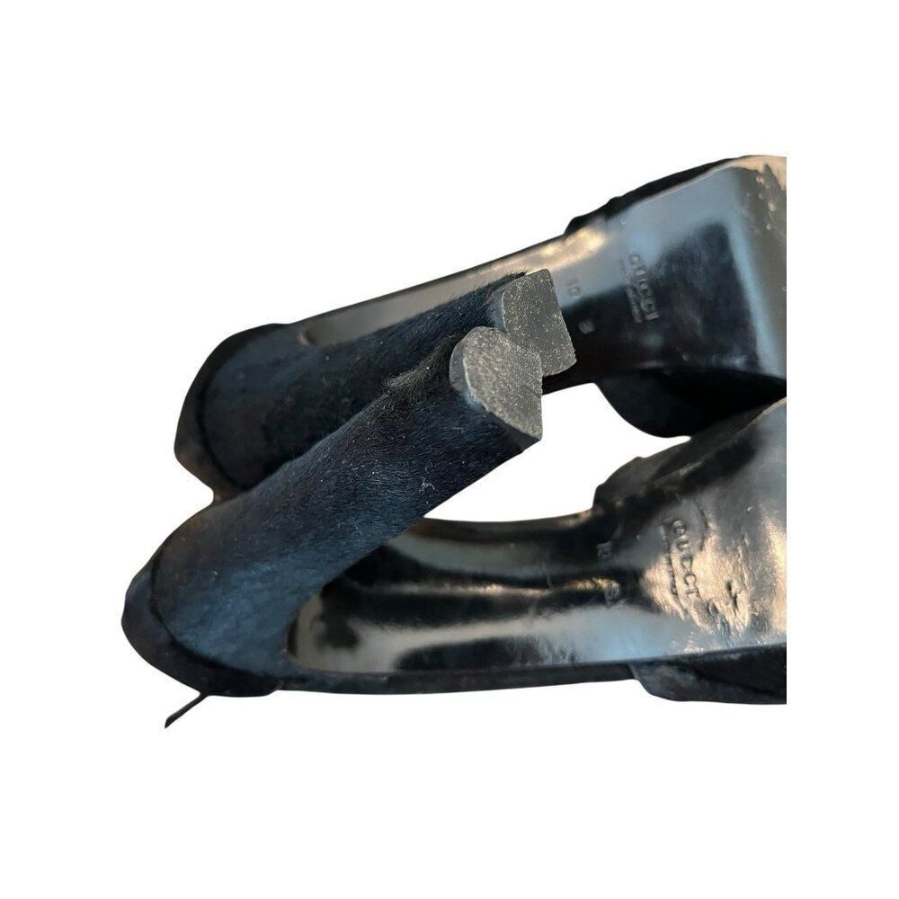 Gucci Black Platform Ankle-Strap Pumps - Picture 12 of 14